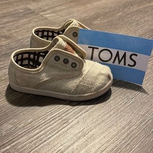 Kids Toms natural burlap color